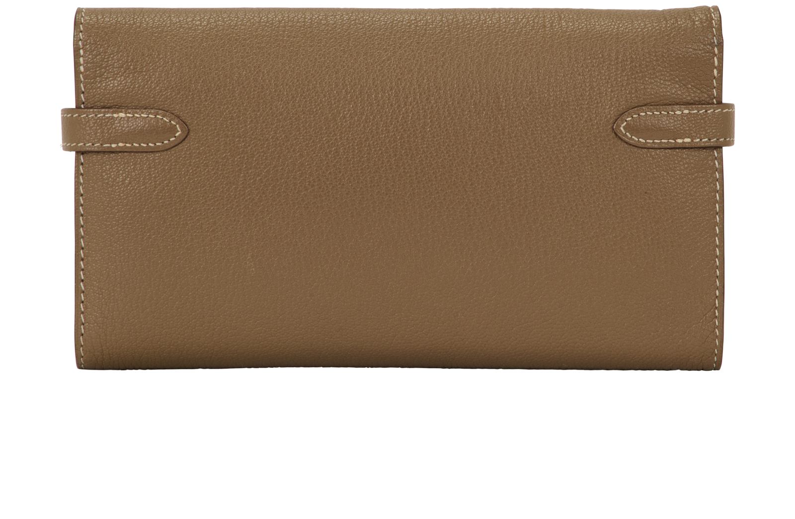 Hermes Kelly Wallet, &pound;1,600, Accessories, Taupe, Leather, Back view